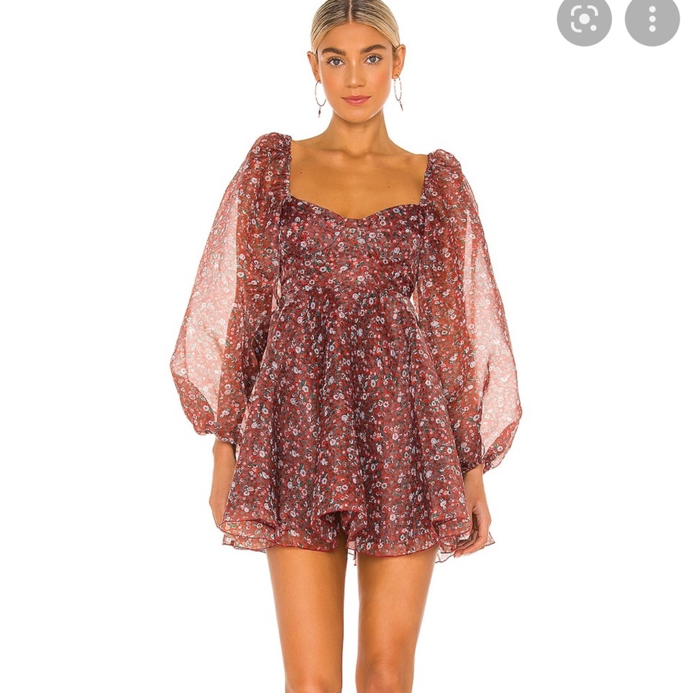 Selkie Red Floral Dress